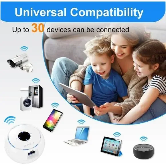 2024 WiFi Extender Signal Booster for Home, Long Range Up to 4500 sq.ft - Picture 3 of 5